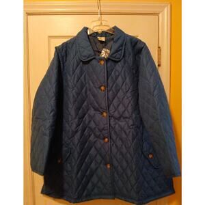 Women's Vintage Quilted Jacket in Blue. NWT'S. Size 3XL.